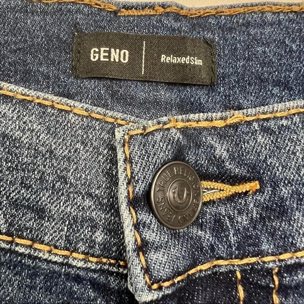 True Religion Geno Relaxed Slim Big T No Flap Jeans NWT